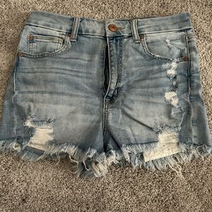 American eagle super stretch jean cutoffs